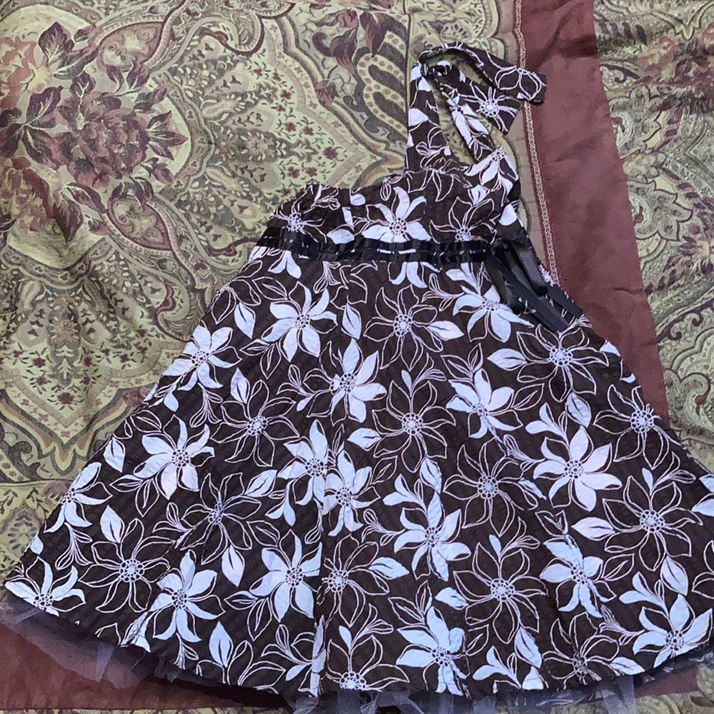 Girls over one shoulder dress